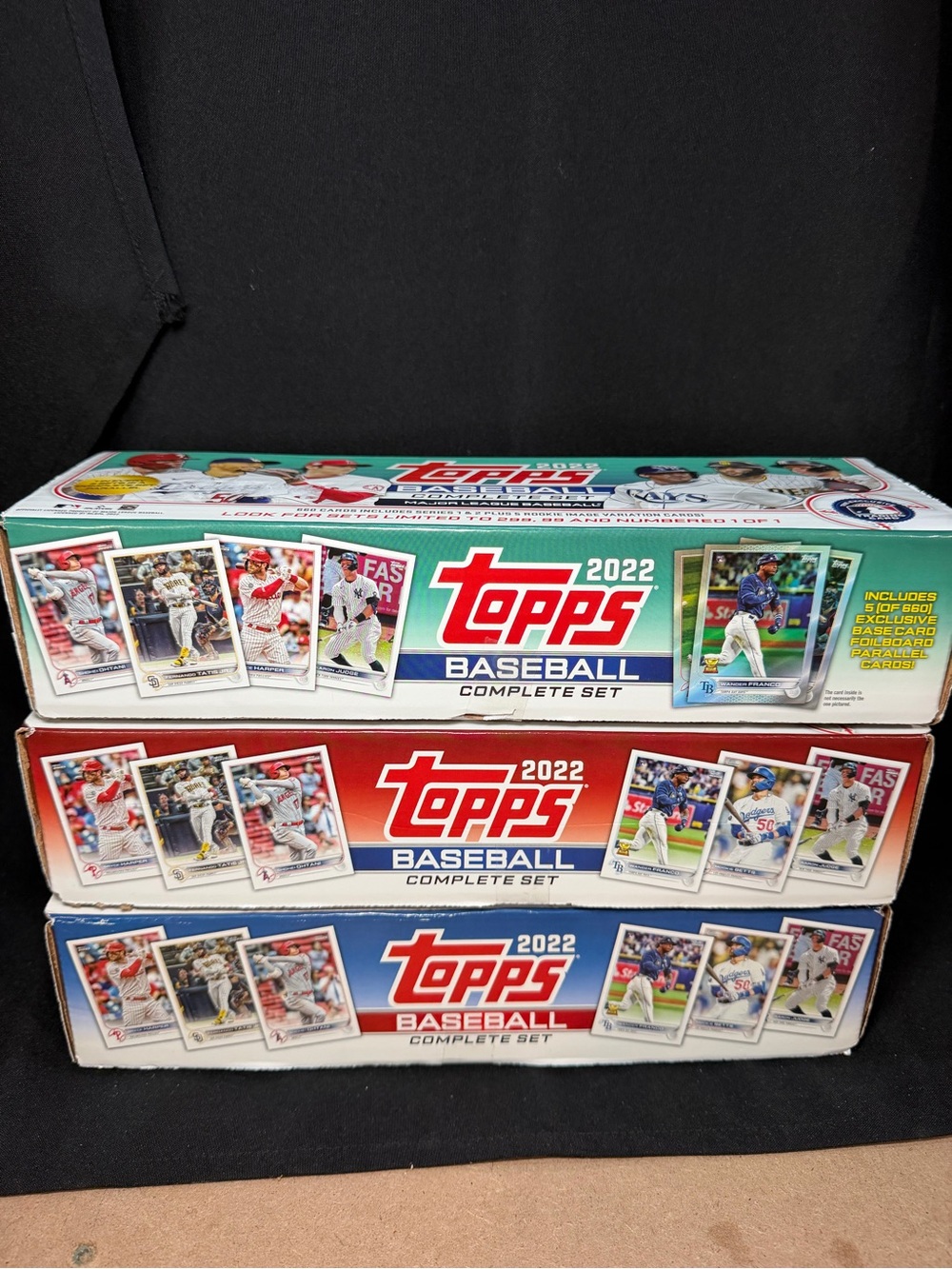 2022 Topps Red Teal And Blue Boxes Open Not Complete